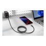 ADATA CACCU3-100W-100AN-BK Cable USB Tipo-C de Carga Magnética Nylon Trenzado 100W USB PD 3.0 10 Gbps Negro 1 m