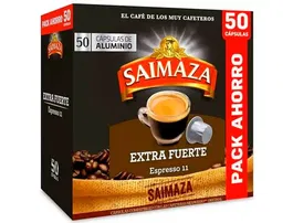Saimaza Cafe Extra Fuerte Intensidad 11 Caja 50 Cápsulas Compatibles Nespresso