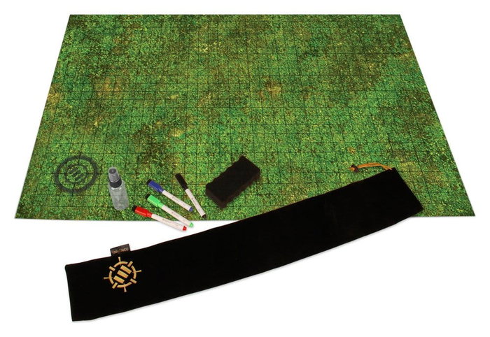 Enhance Kit de campaña de alfombrilla de rejilla DnD verde Enhance Kit de campaña de alfombrilla de rejilla DnD verde