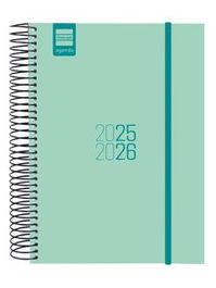 Finocam Agenda Escolar 2025-2026 E10-155X212 1 Día Página Turquesa
