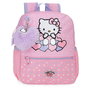 Hello Kitty Mochila Hearts & Dots 28cm, 23x28x10cm, 2 Bolsillos Laterales, Bolsillo para Botellas