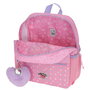 Hello Kitty Mochila Hearts & Dots 28cm, 23x28x10cm, 2 Bolsillos Laterales, Bolsillo para Botellas