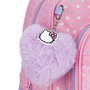 Hello Kitty Mochila Hearts & Dots 28cm, 23x28x10cm, 2 Bolsillos Laterales, Bolsillo para Botellas