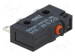 Aratas (Formerly Omron Components) D2SW-3H Microconmutador SNAP ACTION SPDT sin palanca