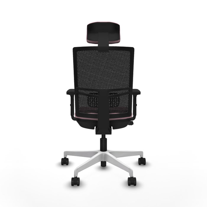 PIQUERAS Y CRESPO Silla de oficina Yunquera con mecanismo Sincro/Traslack Rosa y Negro