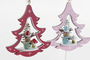DKD Home Decor Decoracion Colgante Navidad Fantasia Madera 11 x 32 x 17 cm (12 Unidades)