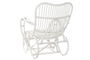 DKD Home Decor Butaca Balines Blanco Ratán Hecho a mano 85 x 85 x 75 cm