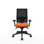 PIQUERAS Y CRESPO Silla de oficina Horna Naranja y Negro