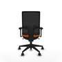 PIQUERAS Y CRESPO Silla de oficina Horna Naranja y Negro