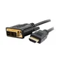 DELL A7175720 Cable Adaptador HDMI Macho a DVI-D Single-Link Macho, 2 Metros (6ft), Negro, Chapado en Oro, 1080p, C2G