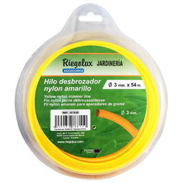 Riegolux Hilo Desbrozadora Nylon 3,0mm x 54m Amarillo