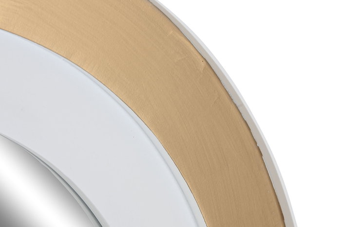DKD Home Decor Espejo de Hierro y Cristal Dorado 90x90 cm