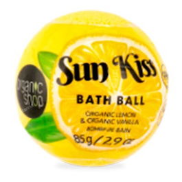 Organic Shop Bomba de Baño Sun Kiss Limón y Vainilla Orgánicos 85 G