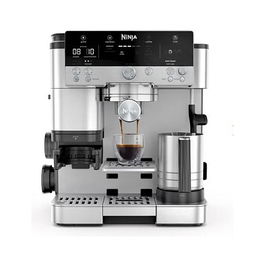 Ninja ES601EU Luxe Premier Cafetera Espresso con Molinillo Integrado, 2L, 1650W, Negro/Acero Inoxidable
