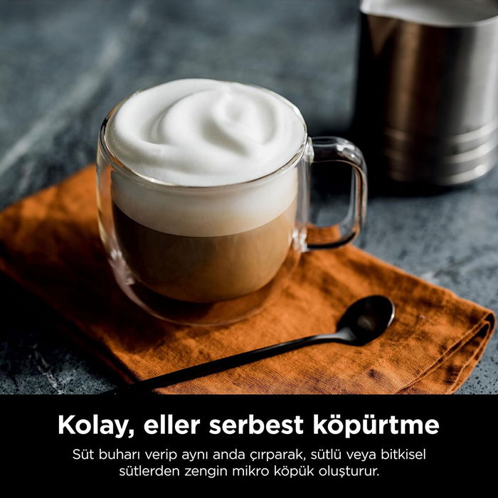 SharkNinja ES601EU Luxe Cafe Premier Máquina de Portafilter, Plata/Negro