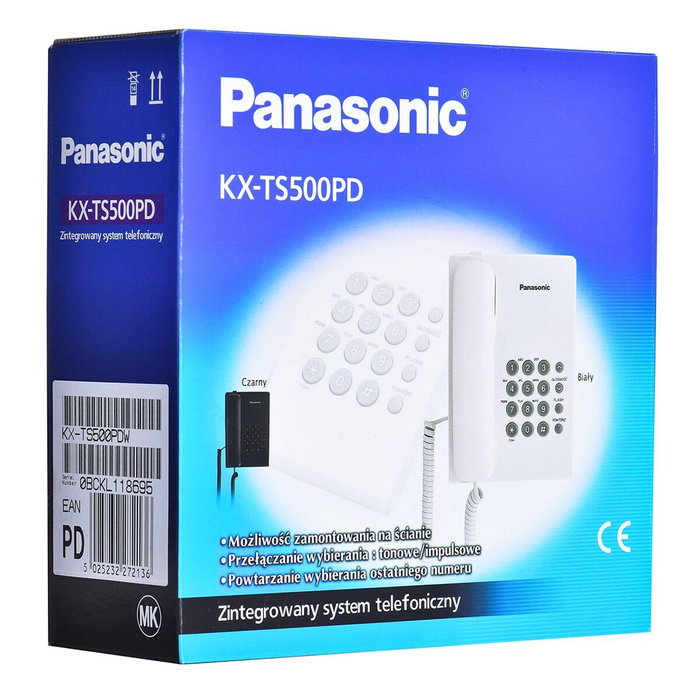 Panasonic kx-ts500pdw telÉfono telÉfono analÓgico blanco