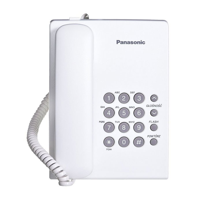 Panasonic kx-ts500pdw telÉfono telÉfono analÓgico blanco