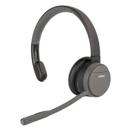 AGFEO Infinity Mono Auriculares Inalámbricos DECT/Bluetooth 4.2 para Oficina, Diadema Monoauricular, Negro