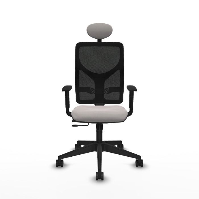 PIQUERAS Y CRESPO Silla de oficina Motilla con mecanismo Sincro/Traslack, Blanco/Negro PIQUERAS Y CRESPO Silla de oficina Motilla con mecanismo Sincro/Traslack, Blanco/Negro