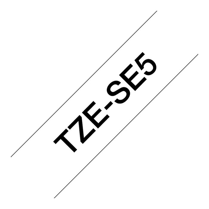 Brother TZe-SE5 Cinta Mecanográfica Negro sobre Blanco Brother TZe-SE5 Cinta Mecanográfica Negro sobre Blanco