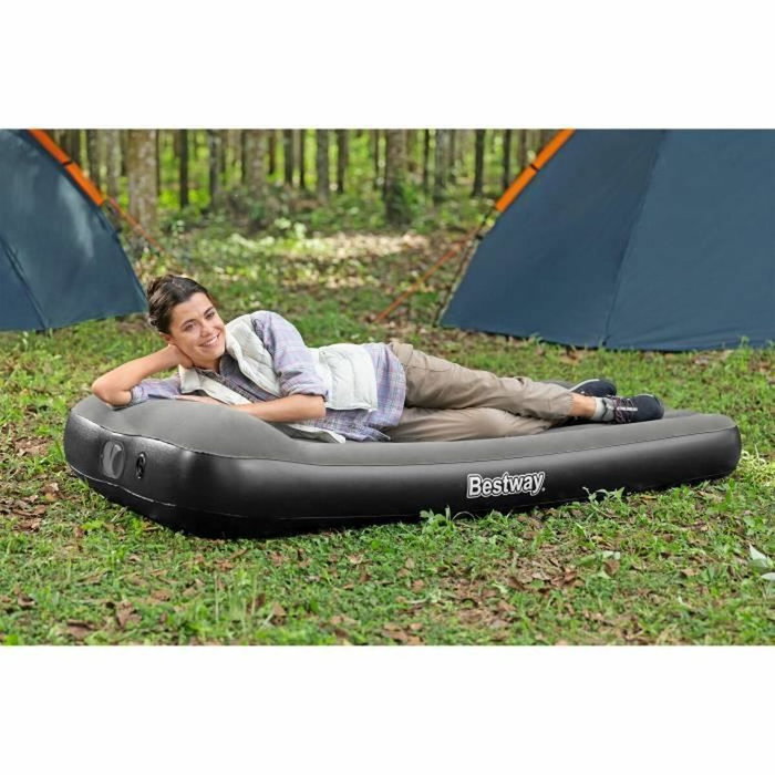 Bestway Colchón hinchable 671BQ Tritech Twin para 1 persona con bomba USB