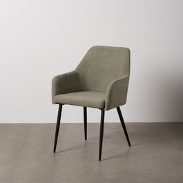 Silla Verde Tejido-Metal Contract 48 X 62 X 88 cm