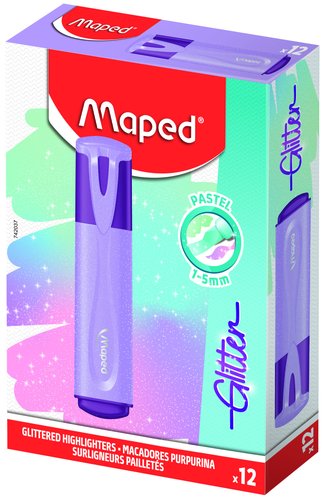 Marcador Fluor Maped Fluo Glitter Violeta Marcador Fluor Maped Fluo Glitter Violeta