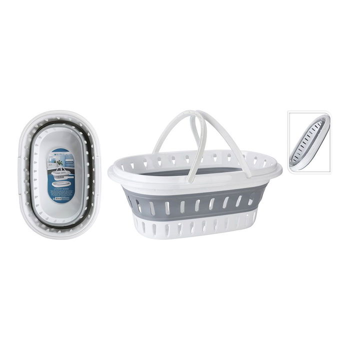 Bathroom Solutions Cesto para la Ropa Plegable 60 x 40 x 27 cm