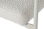 DKD Home Decor Silla de Metal y Poliéster Blanco con Bucle