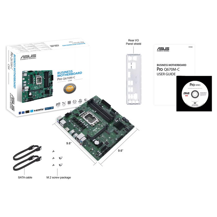 ASUS PRO Q670M-C-CSM Placa Base LGA 1700 DDR5 Micro ATX para PC