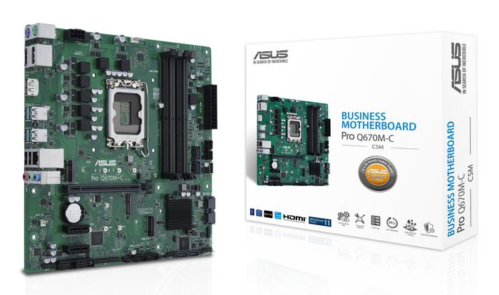 Asus PRO Q670M-C-CSM Micro-ATX Intel Q670 LGA 1700 DDR5