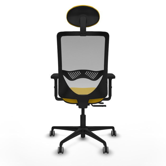PIQUERAS Y CRESPO Silla de oficina Zulema con mecanismo Sincro/Traslack, Amarillo y Gris PIQUERAS Y CRESPO Silla de oficina Zulema con mecanismo Sincro/Traslack, Amarillo y Gris
