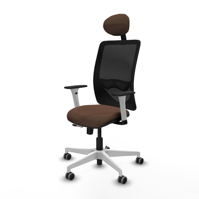 PIQUERAS Y CRESPO Silla de oficina Zulema Marrón y Negro