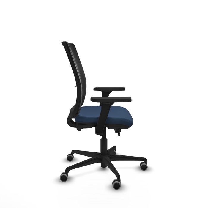 PIQUERAS Y CRESPO Silla de oficina Haches Azul marino y Negro