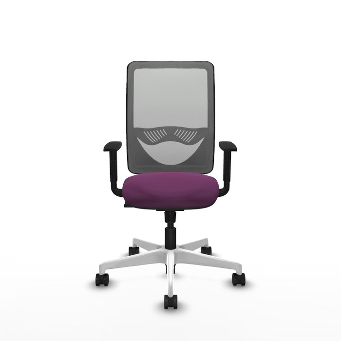 PIQUERAS Y CRESPO Silla de oficina Zulema con mecanismo Sincro, Morado y Gris