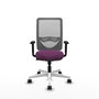PIQUERAS Y CRESPO Silla de oficina Zulema con mecanismo Sincro, Morado y Gris