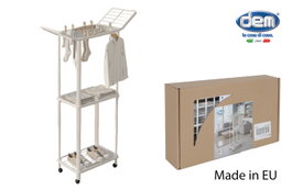 Inde Tendedero Plegable Vertical Con Ruedas 30,5 x 50 x 10 cm Acero