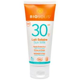 Biosolis Leche Solar Spf30 100 Ml Alta Protección Mineral Vegana Aloe Vera