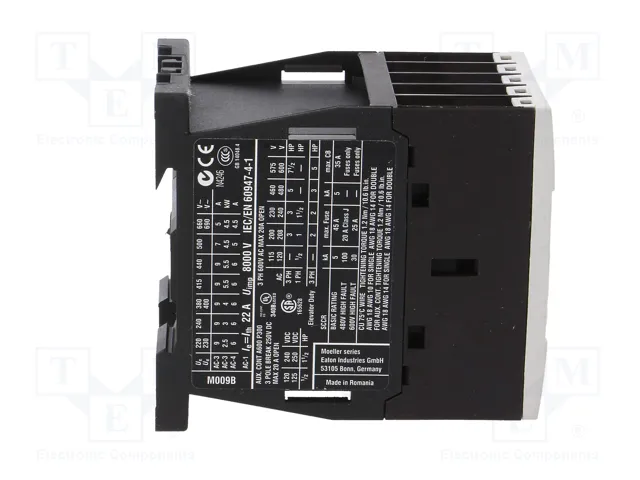 EATON ELECTRIC Contactor DILM9 3-polar 9A 24VAC
