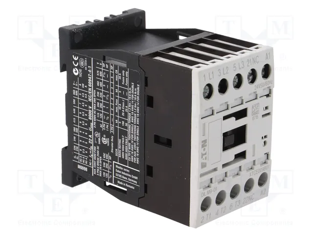 EATON ELECTRIC Contactor DILM9 3-polar 9A 24VAC