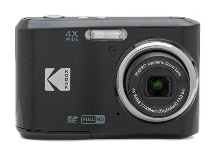 Kodak PIXPRO FZ45 Cámara Compacta Digital - 16 MP CMOS, 4x Zoom Óptico, Sensor 1/2.3", Grabación Full HD 1080p, Estabilizador de Imagen, Color Negro