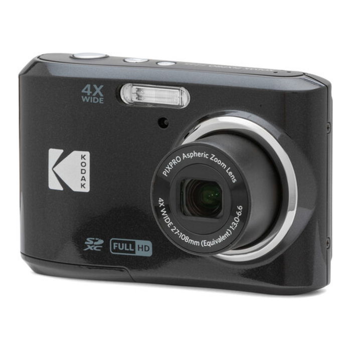 Kodak PIXPRO FZ45 (FZ45BK) Cámara Compacta Digital de 16 MP, Sensor CMOS 1/2.3", Zoom Óptico 4x, Grabación Full HD 1080p, Pantalla LCD de 2.7", Color Negro
