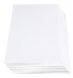 GRAFOPLAS Pack de 12 Cartón Pluma Blanco 70x100 cm 5mm