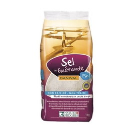 Danival Sal Marina Gris Fina Guérande Ecológica 1kg - Sal de Marismas Tradicional