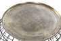DKD Home Decor Mesita Auxiliar Loft Dorado y Negro Aluminio 80 x 80 x 44 cm
