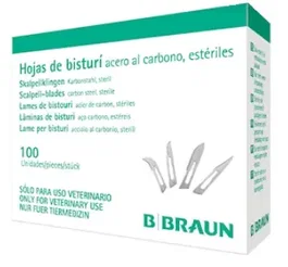 Vet Hoja De Bisturi N° 10 - 100 Unidades