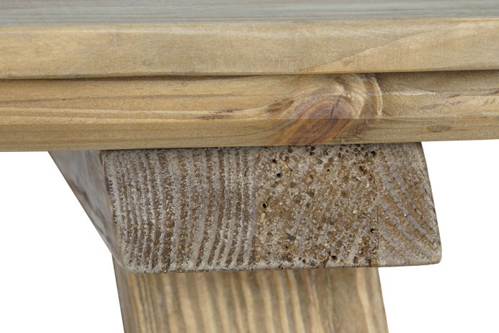 DKD Home Decor Mesa de Comedor de Madera de Pino Reciclado 220x100x76