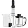 Taurus Batidora de Mano 1500W con Accesorios Picador y Emulsionador, Vaso 700ml, Acero Inoxidable, Diseño Ergonómico Soft-Touch