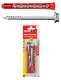 Fischer Hybridpower 10 x 110 mm con tornillo hexagonal