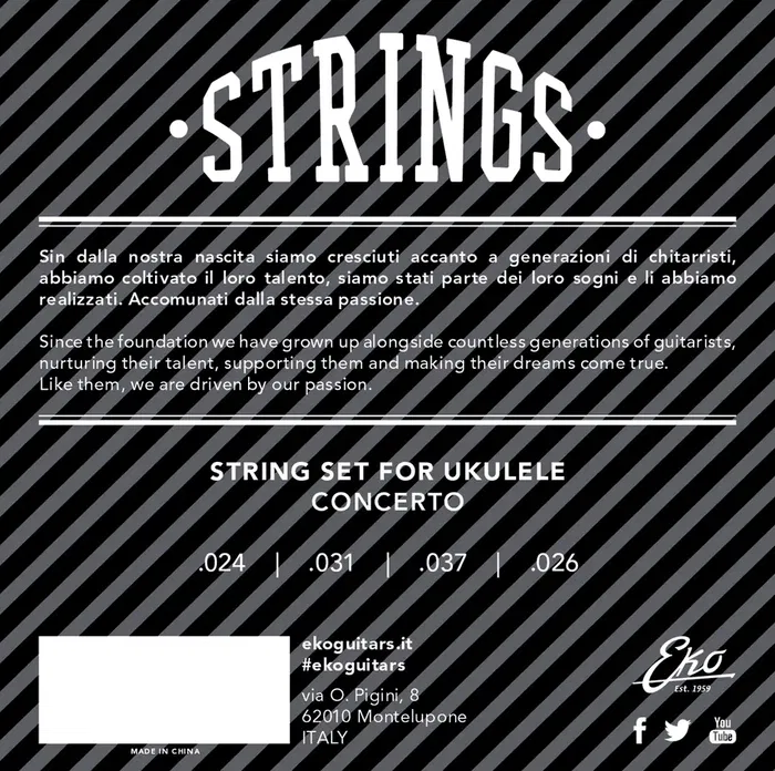EKO Juego Ukelele Soprano Medium